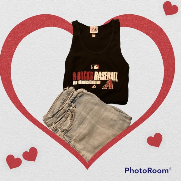 🛍 3 for $15 AZ D-BACKS ribbed tank small - Picture 2 of 4